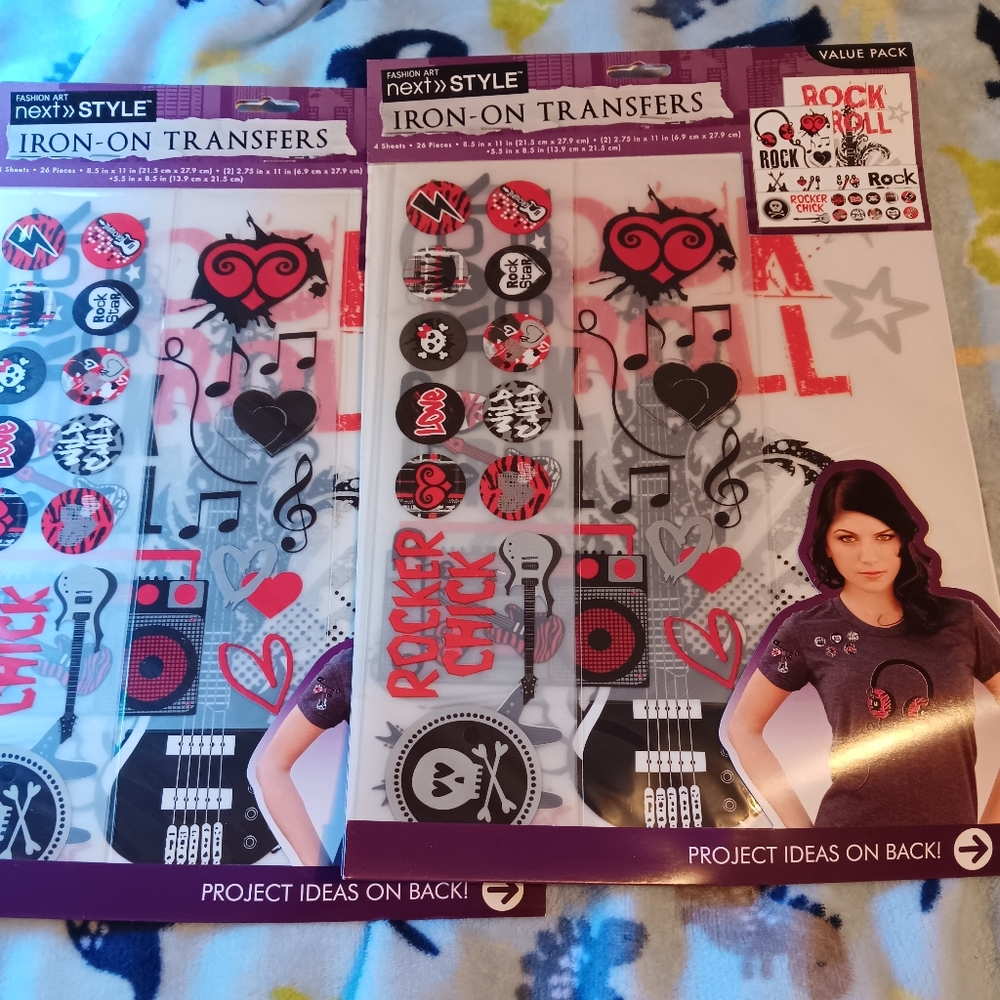 Iron on transfers ( rock star edition)